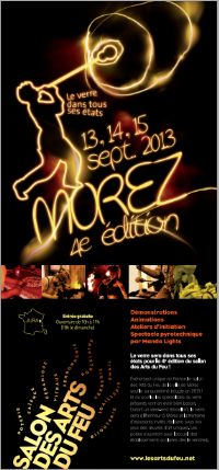 Salon des arts du feu. Du 13 au 15 septembre 2013 à Morez. Jura. 